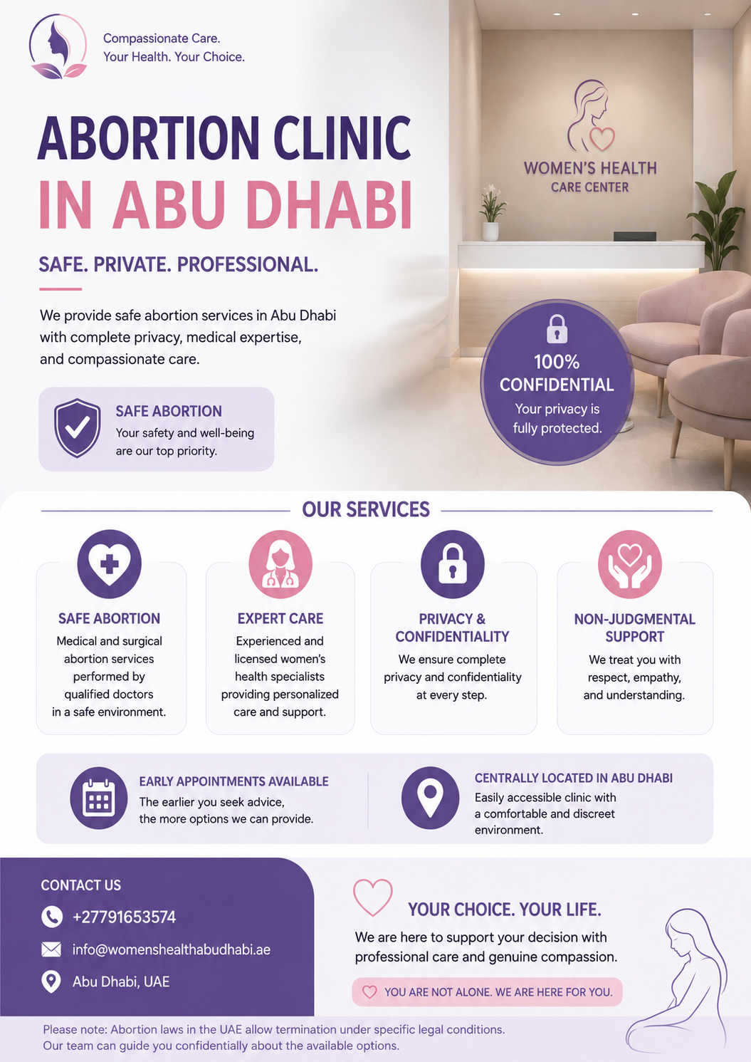 Abortion clinic in Abu Dhabi